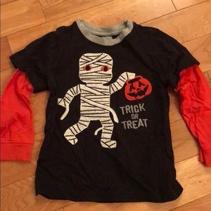 Mummy trick or treat long sleeve shirt